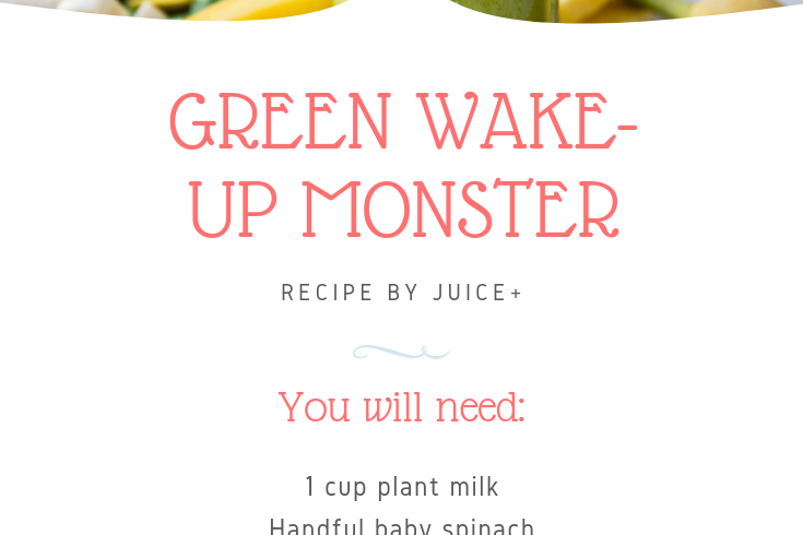 Green Wake-Up Monster | Juice Plus +