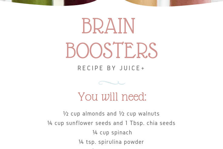 Brain Boosters Smoothie | Juice Plus +