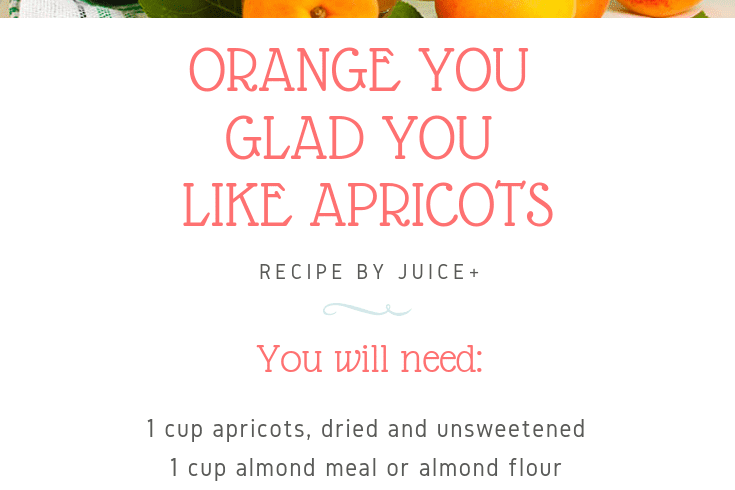 Orange You Glad You Like Apricots | Juice Plus +